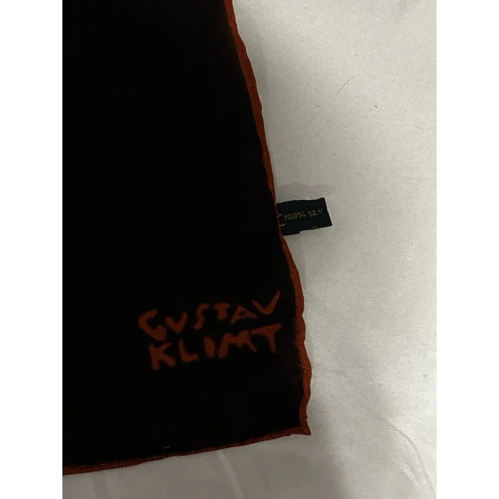 Gustav Klimt Silk Scarf 33x33